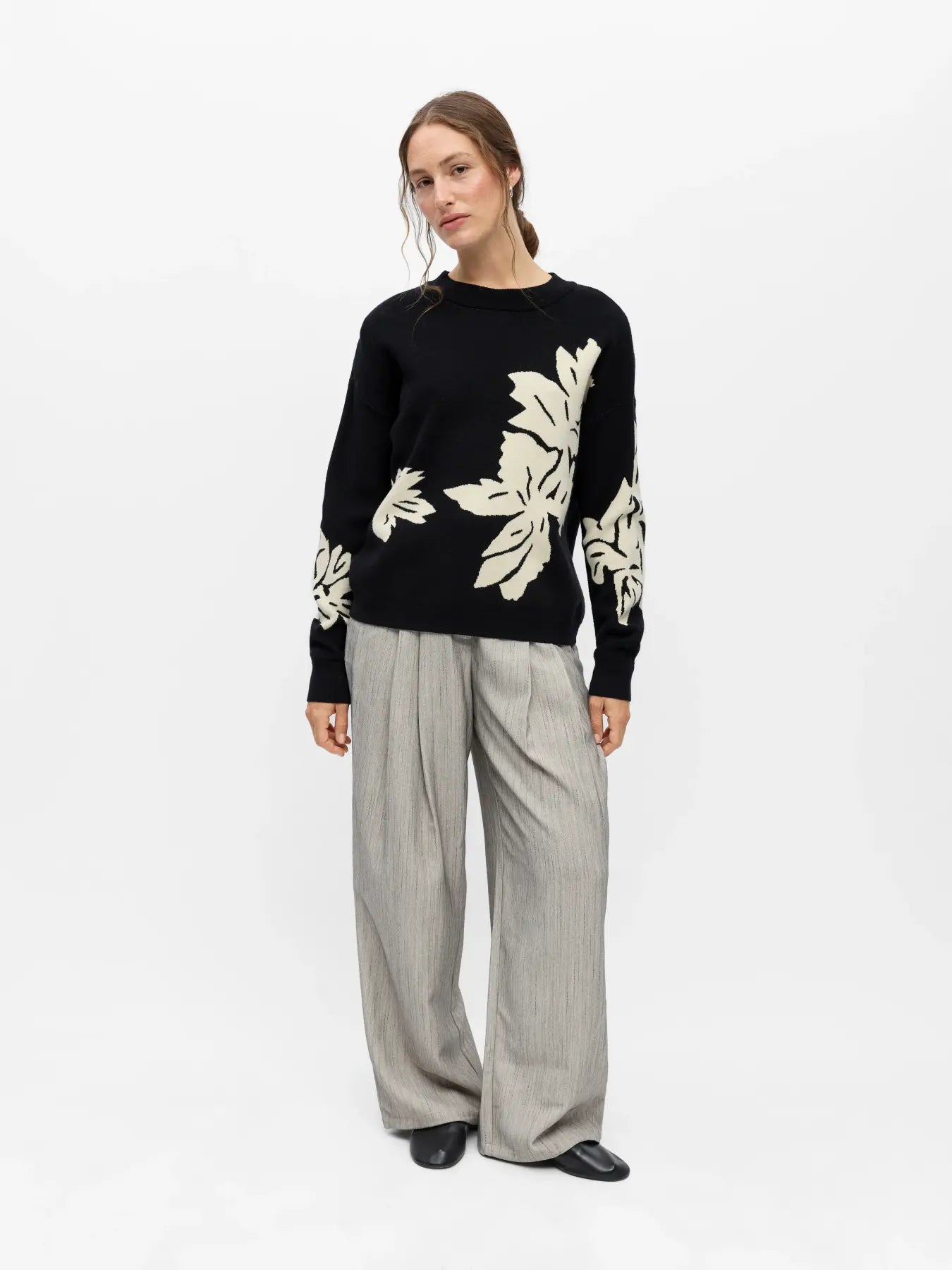 OBJRAY LO L/S KNIT PULLOVER