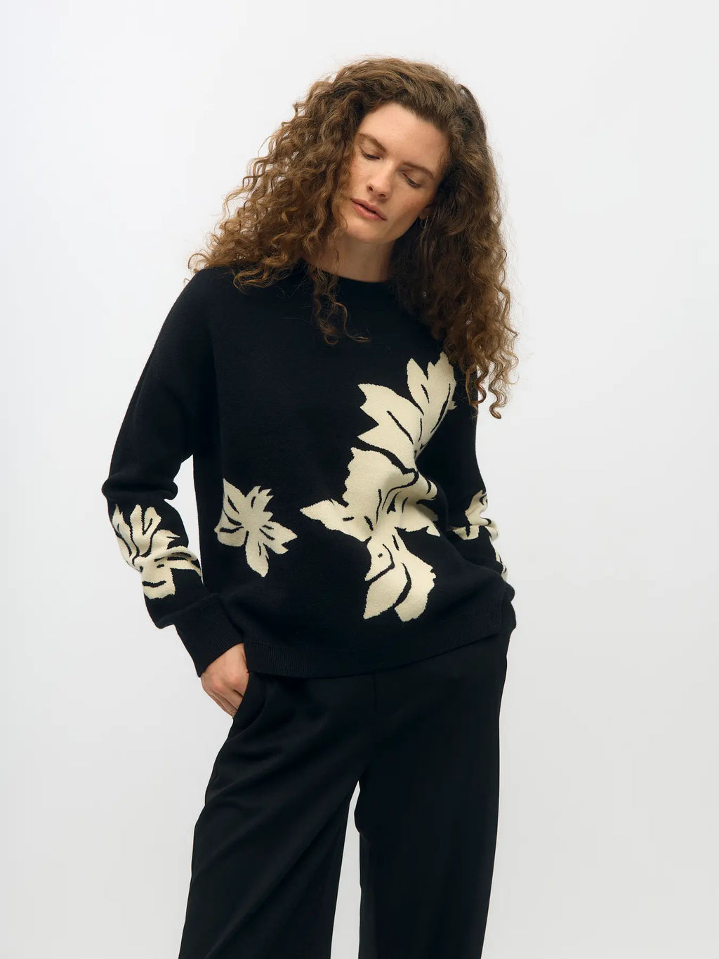 OBJRAY LO L/S KNIT PULLOVER