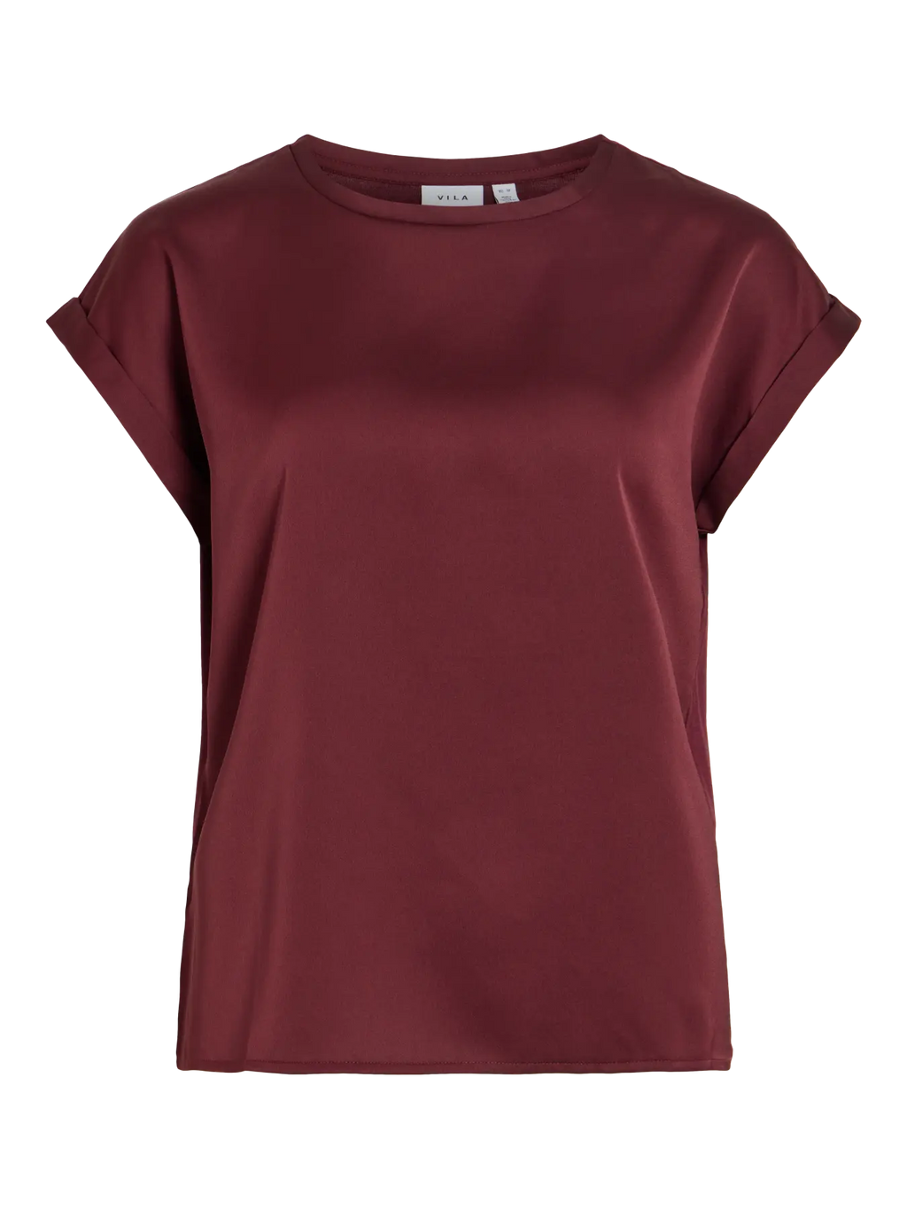 VIELLETTE S/S SATIN TOP- PORT ROYAL