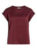 VIELLETTE S/S SATIN TOP- PORT ROYAL