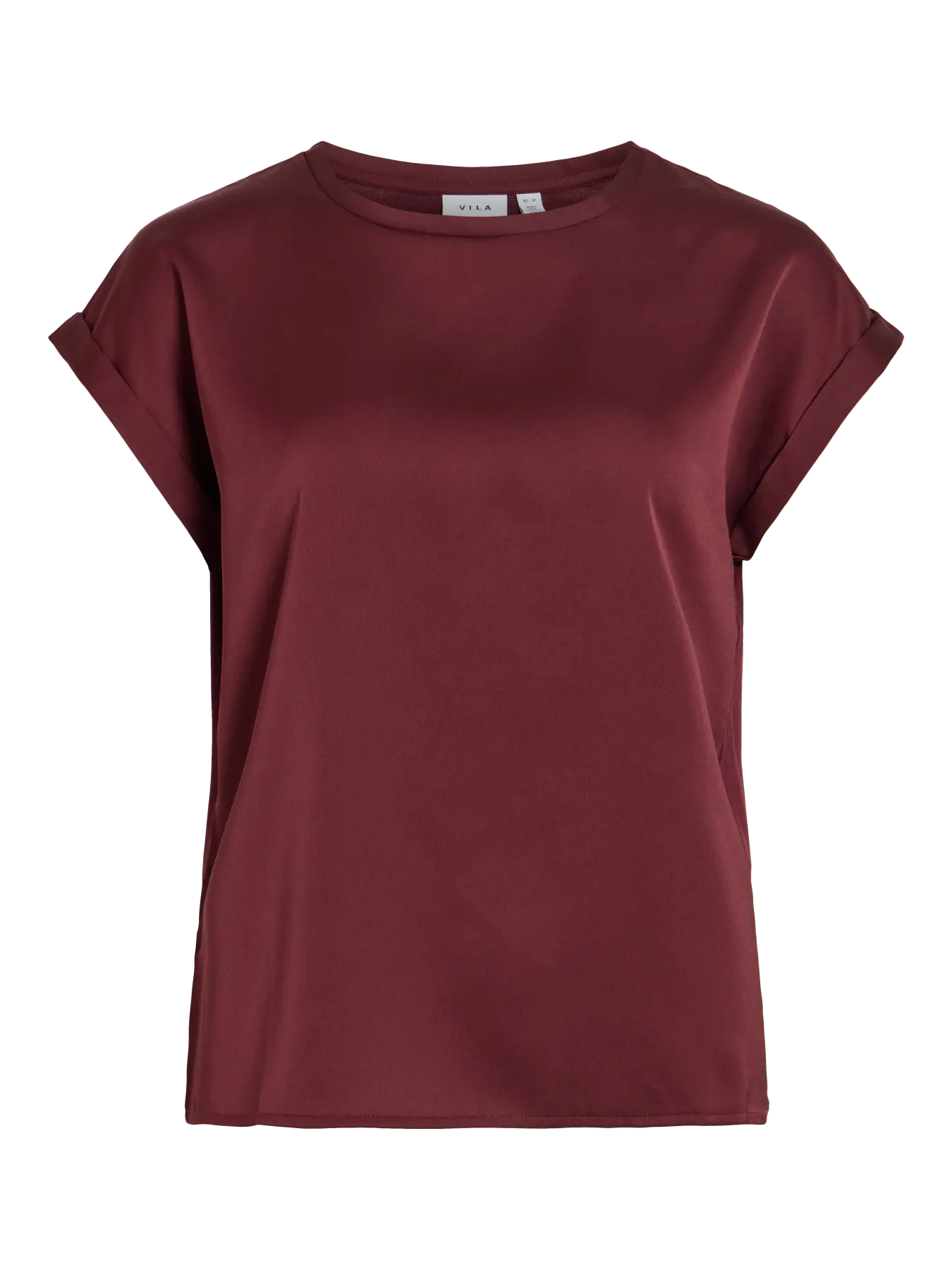 VIELLETTE S/S SATIN TOP- PORT ROYAL