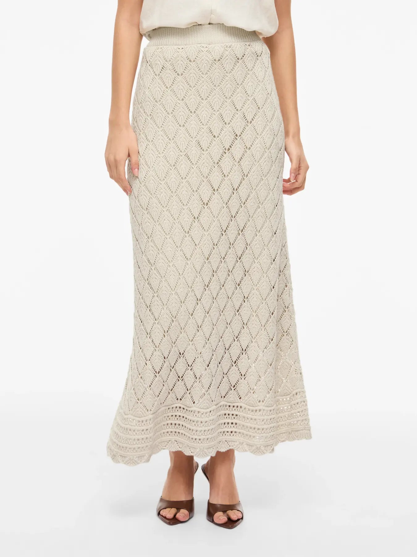 VIEVIE HW ANKLE A-LINE KNIT