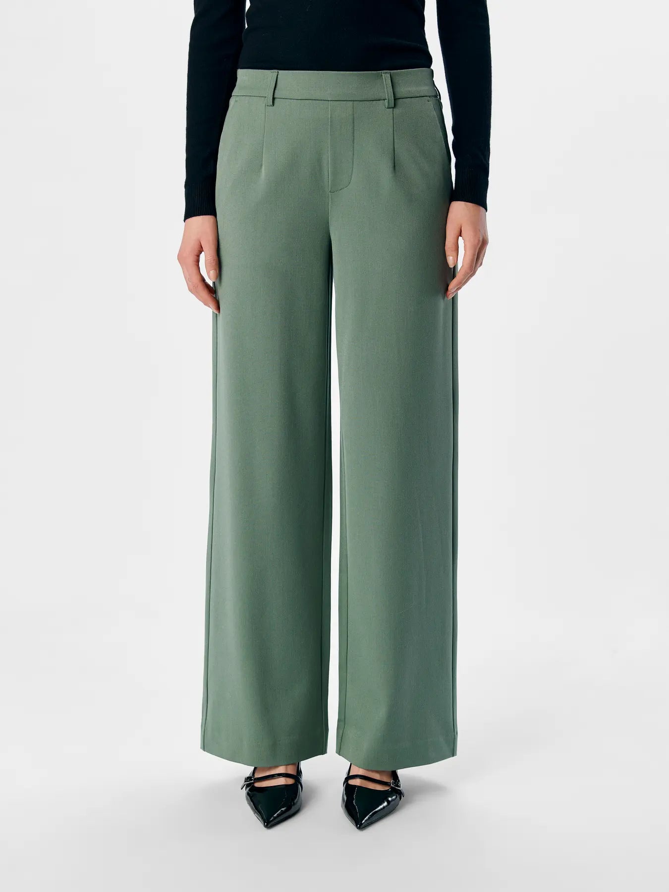 OBJLISA WIDE PANT LAUREL WREATH