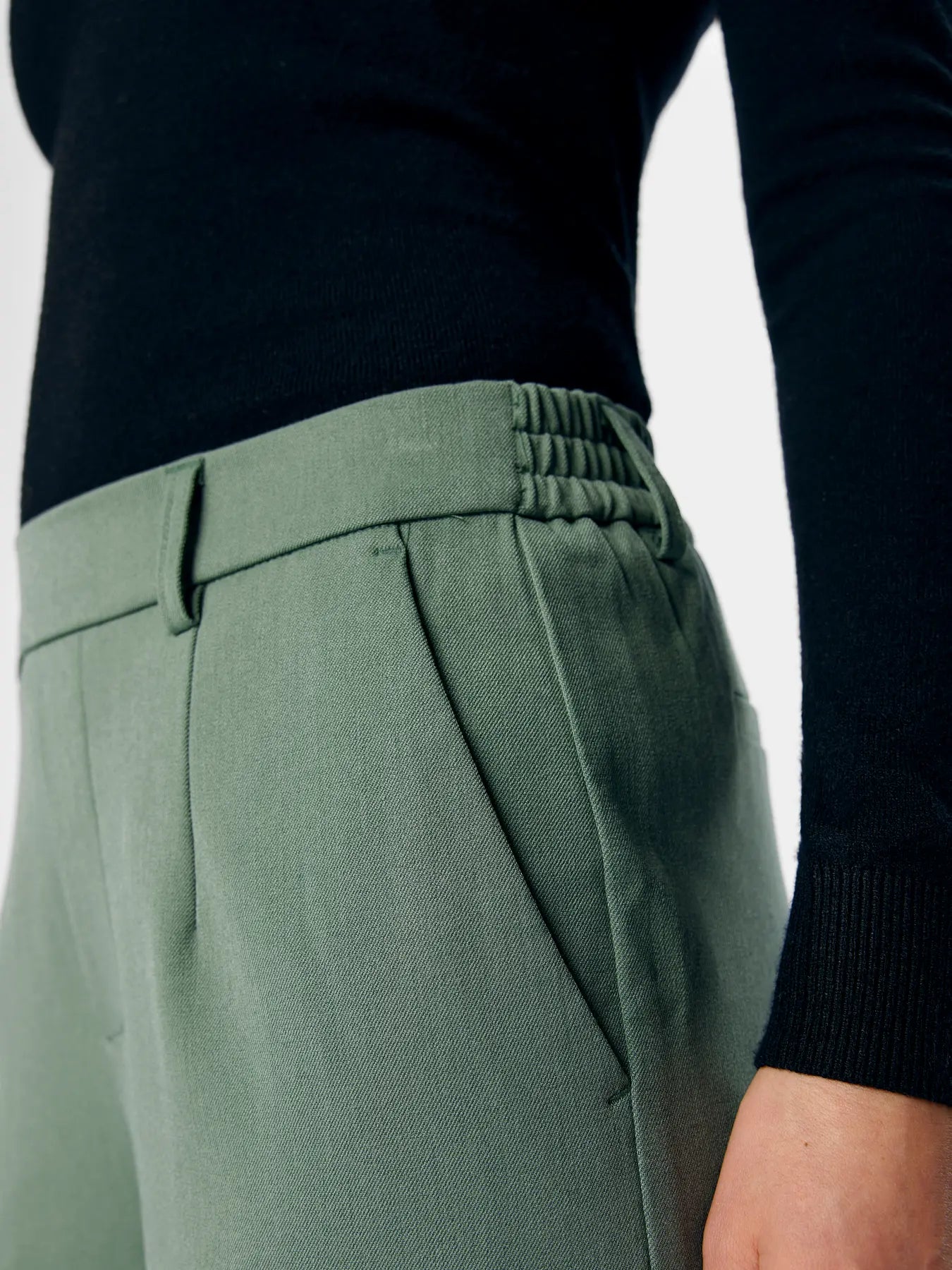 OBJLISA WIDE PANT LAUREL WREATH