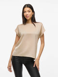 VIELLETTE S/S SATIN TOP CEMENT