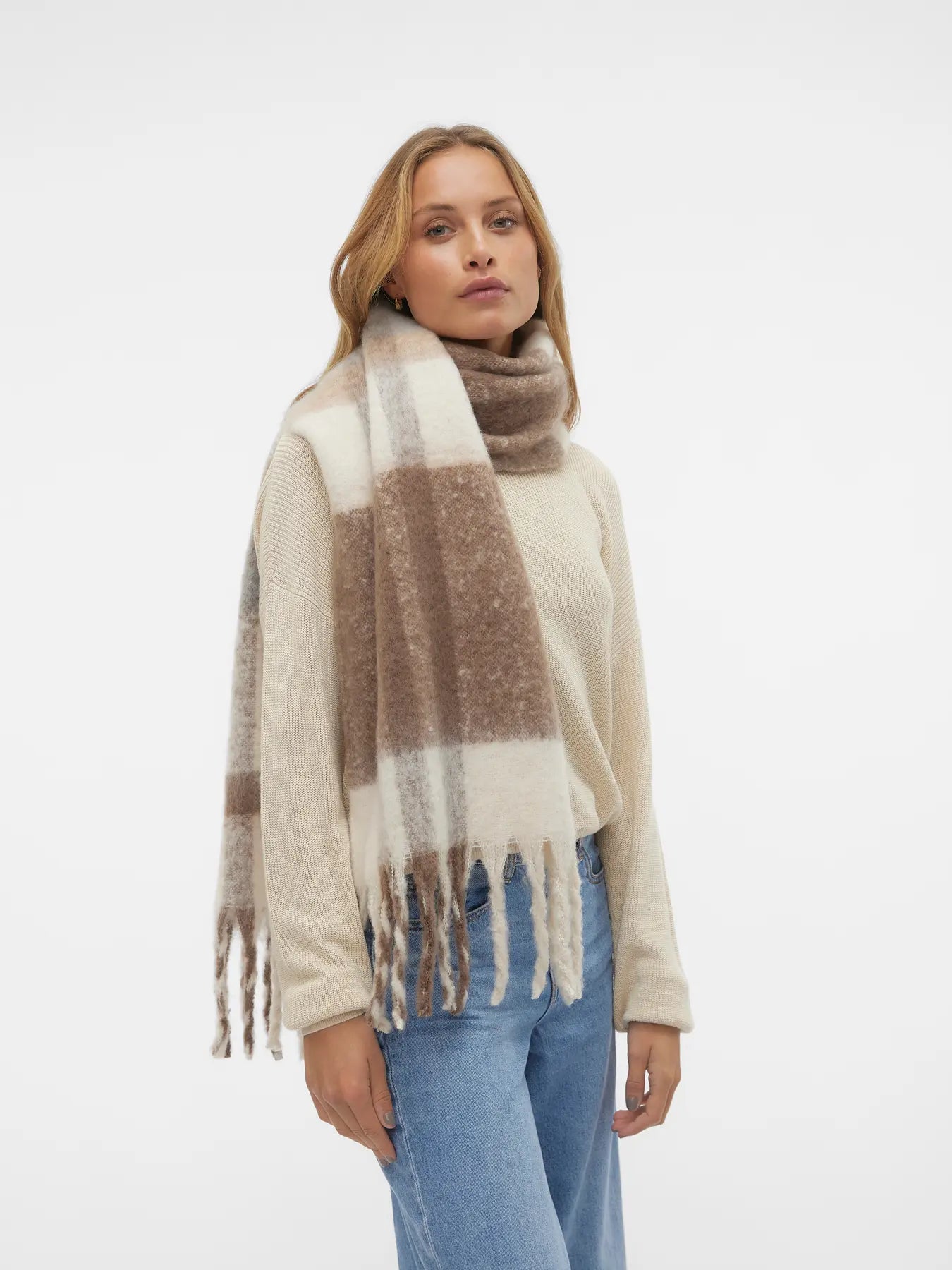 VMIVY LEAGUE SCARF BEIGE