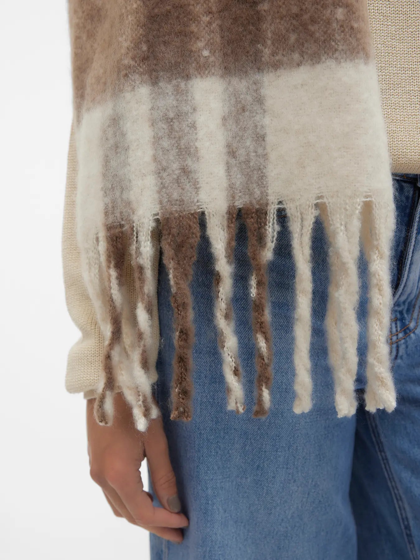 VMIVY LEAGUE SCARF BEIGE