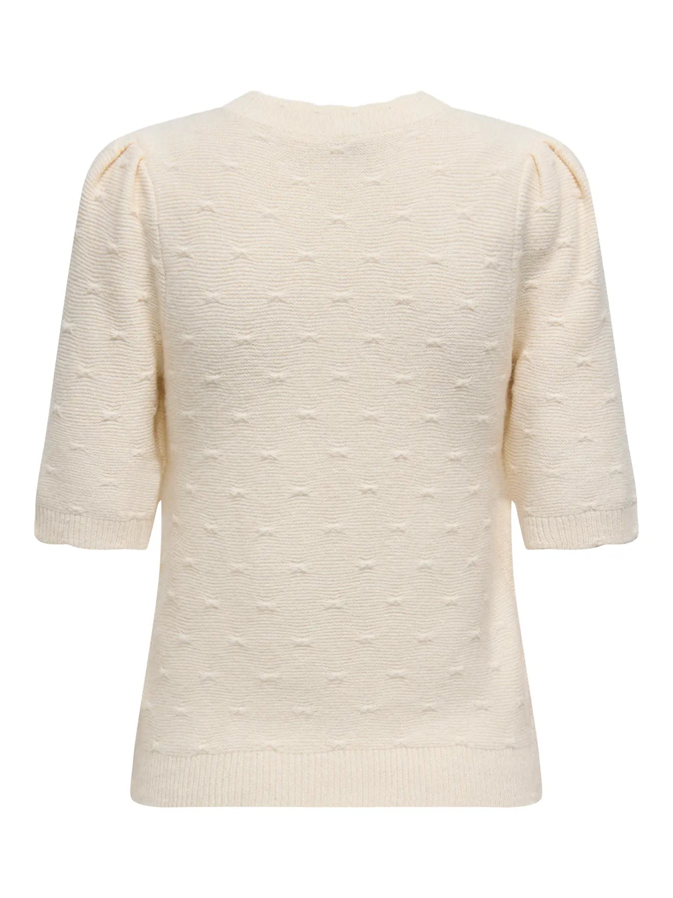 ONLKATIA SS STRUCTURE O-NECK WHITE