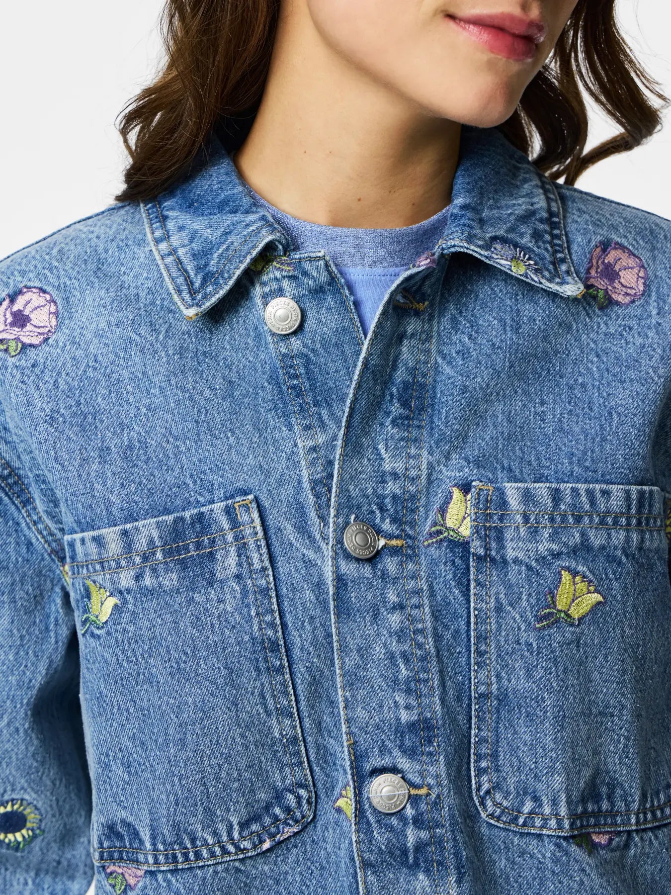 PCBENNIE LS DENIM JACKET