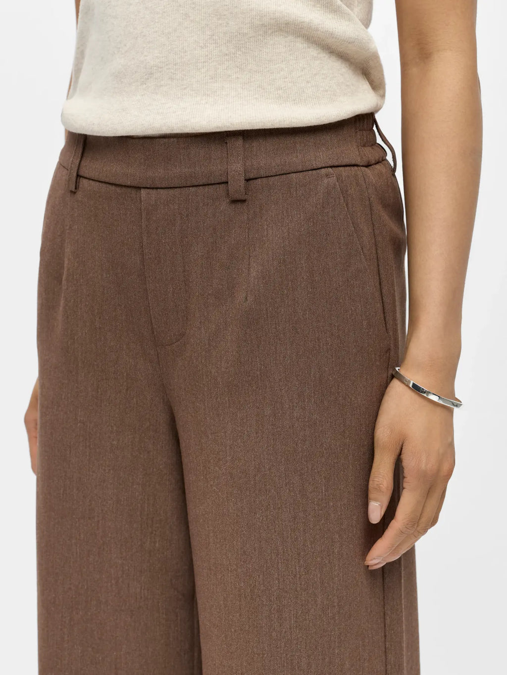 OBJLISA WIDE PANT CARAFE MELANGE