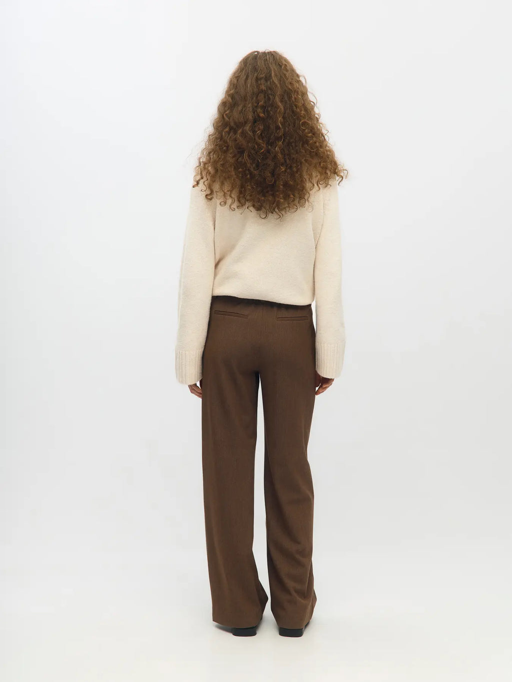 OBJLISA WIDE PANT CARAFE MELANGE