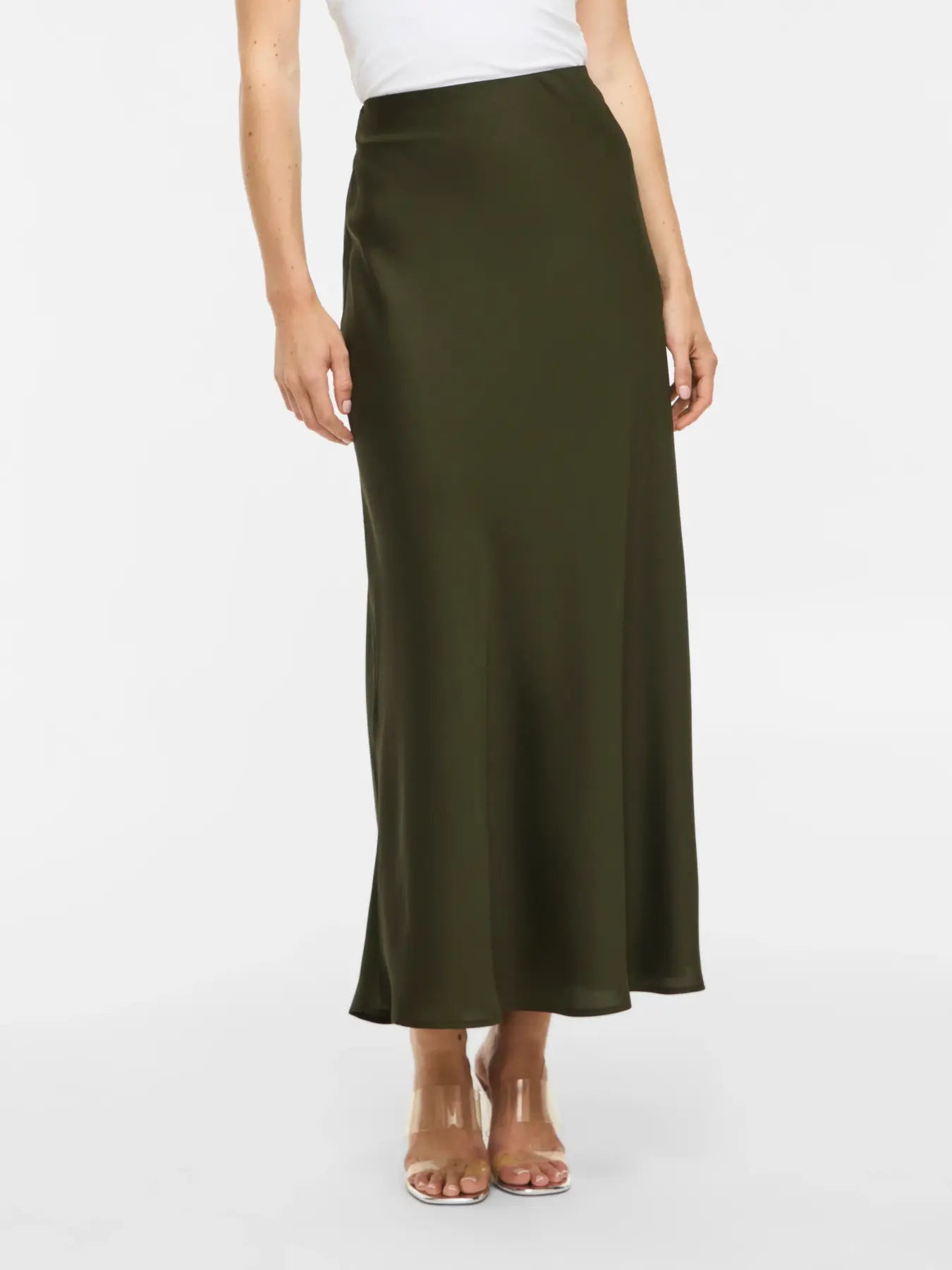 VIELLETTE HW MIDI SKIRT FOREST NIGHT