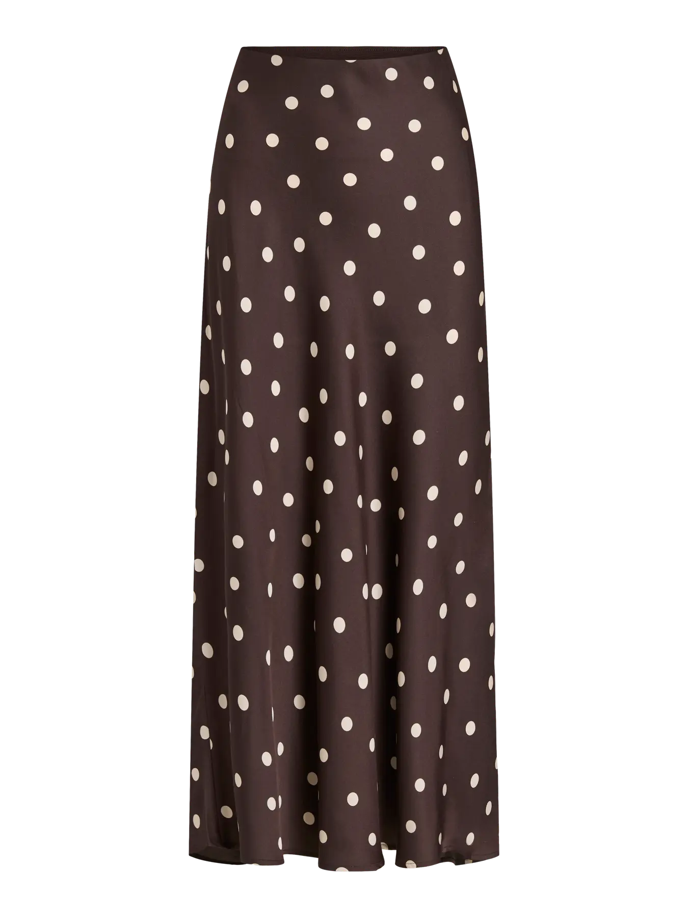 VIELLETTE HW MIDI SKIRT COFFEE BEAN DOT