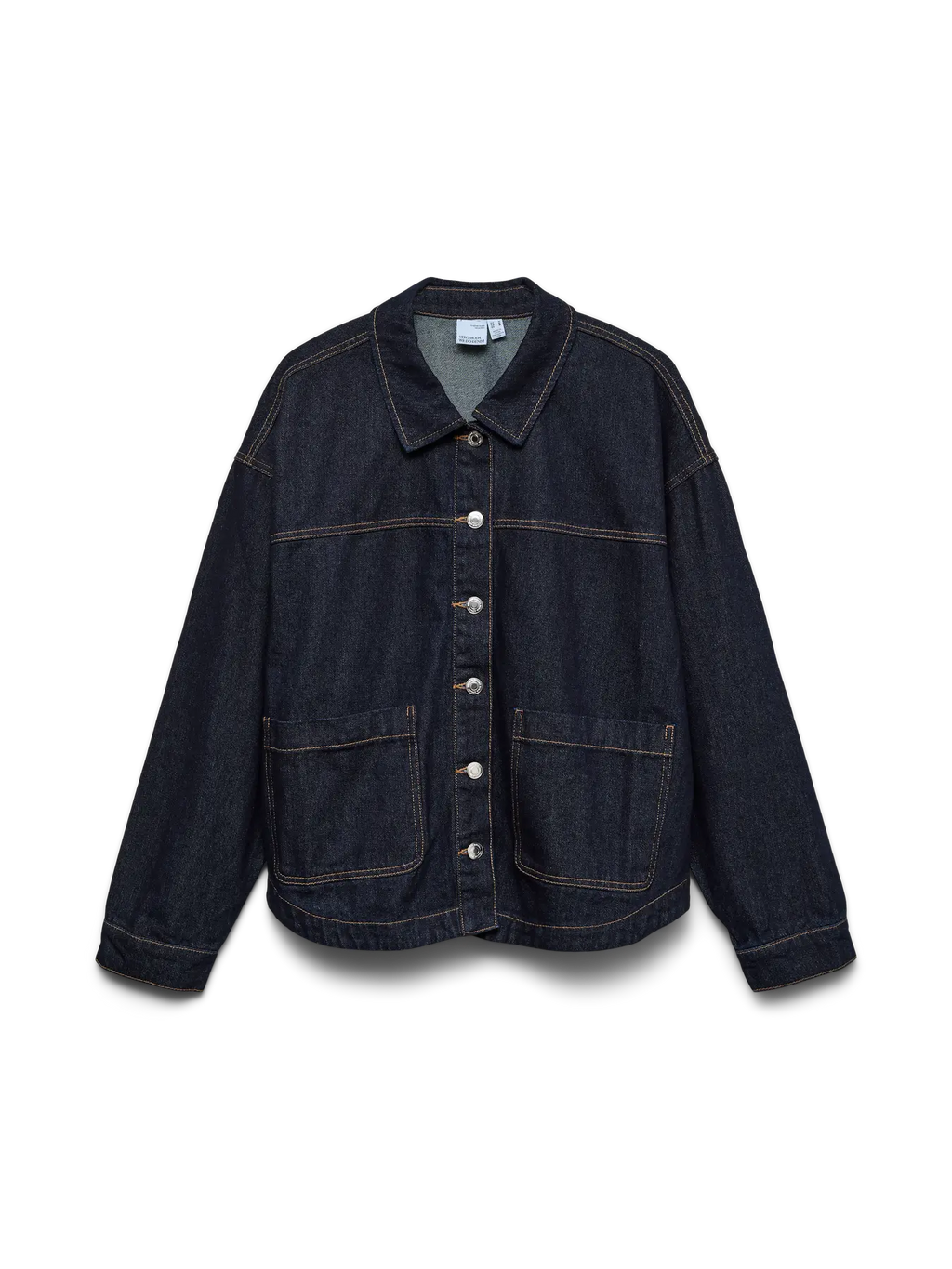 VMJAMIE LS DENIM SHACKET DBD RINSE