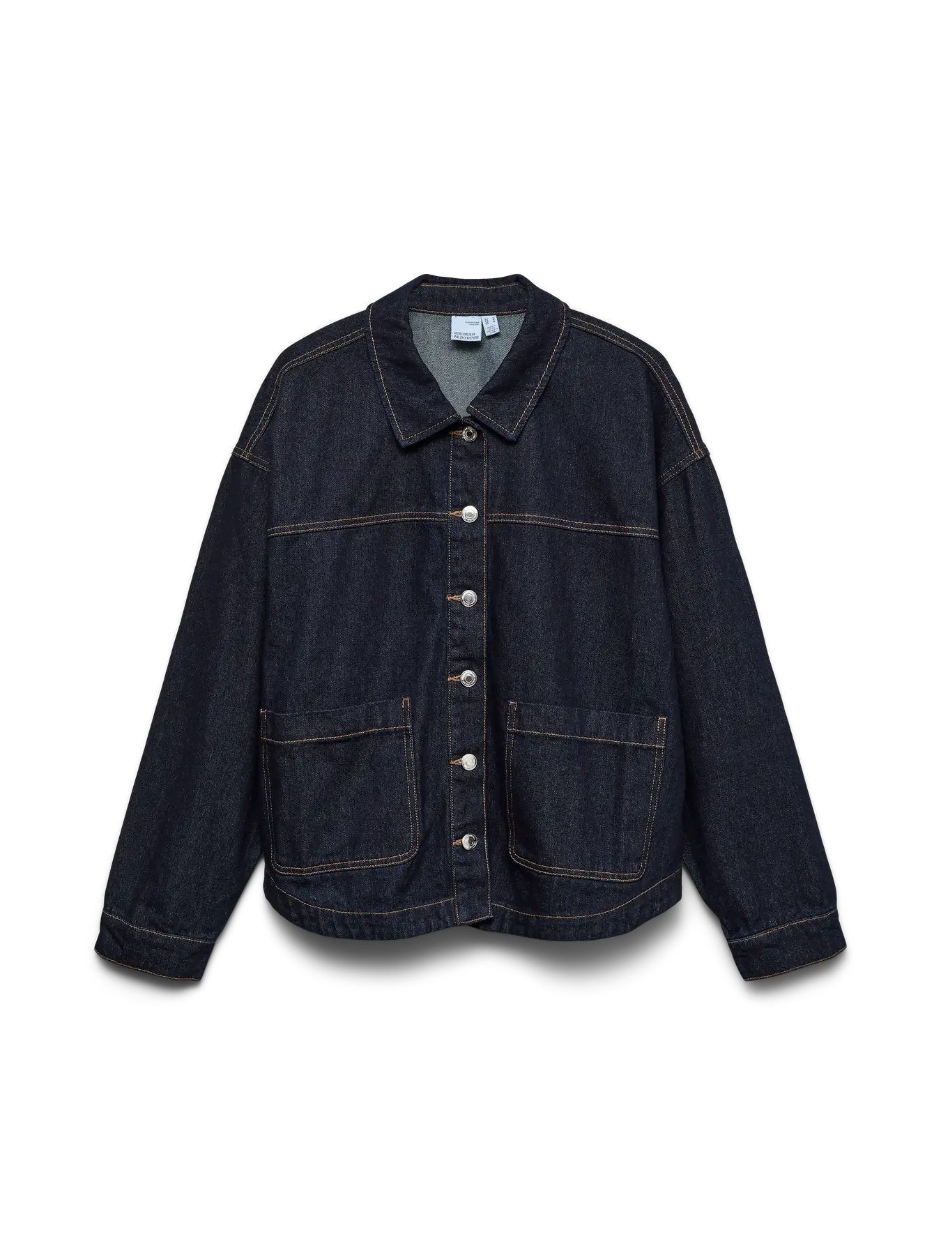 VMJAMIE LS DENIM SHACKET DBD RINSE