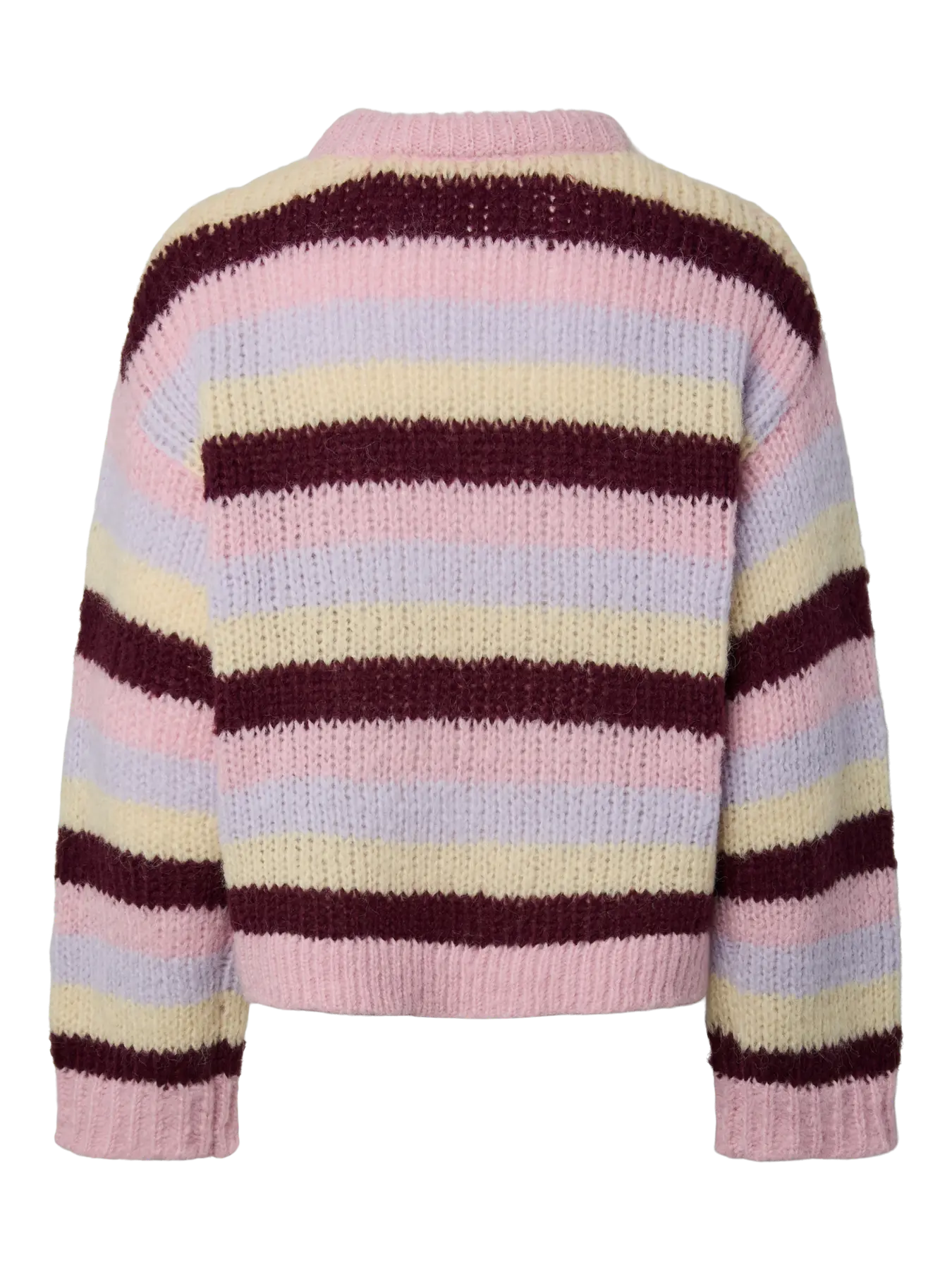 PCDORTHEA LS CHUNKY KNIT ROSEATE SPOONBILL