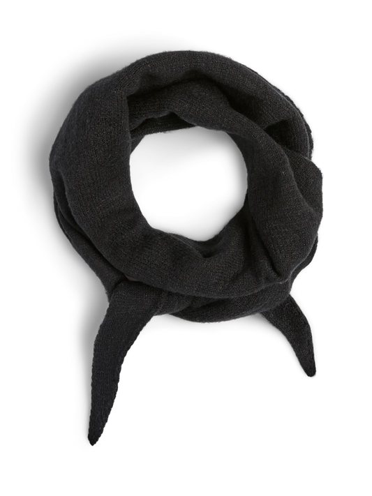 PCKOMMA TRIANGLE SCARF BLACK