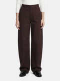 PCRIKKE HW BARREL PANTS HOT FUDGE