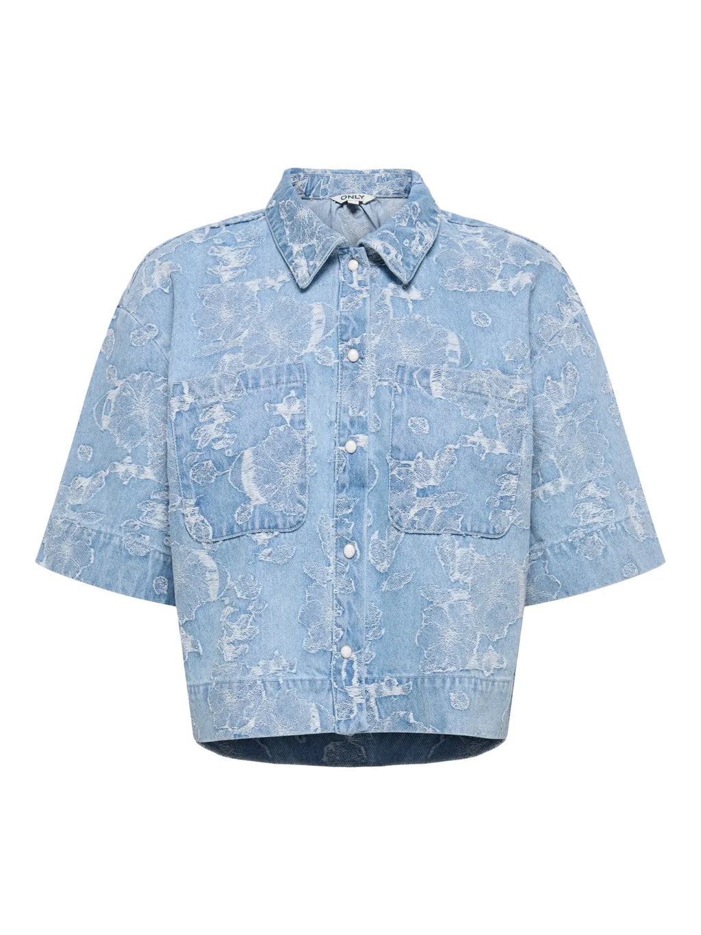 ONLCLEO-AUDE SS JAQUARD DNM SHIRT