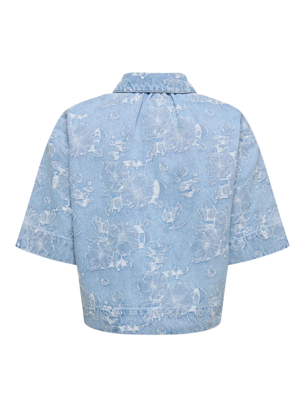 ONLCLEO-AUDE SS JAQUARD DNM SHIRT