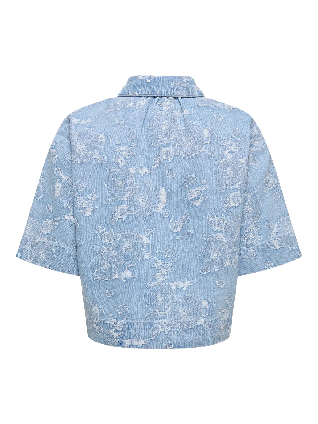 ONLCLEO-AUDE SS JAQUARD DNM SHIRT