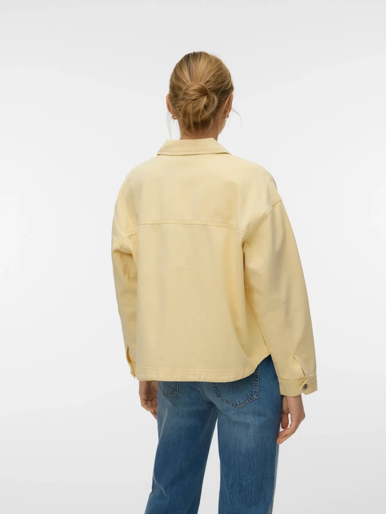 VMJAMIE LS DENIM SHACKET MELLOW YELLOW