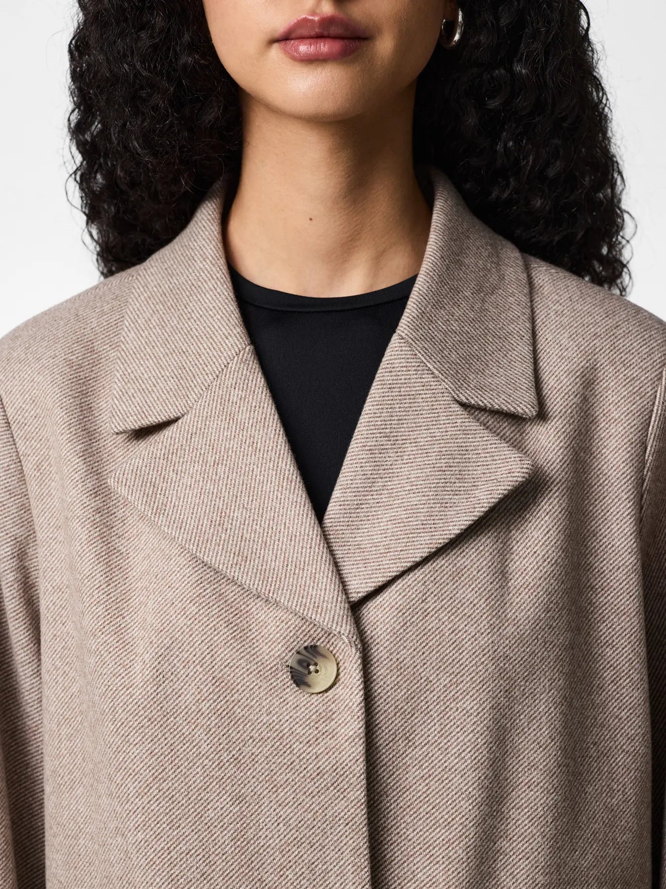 PCBIANCA LS BLAZER JACKET GREIGE