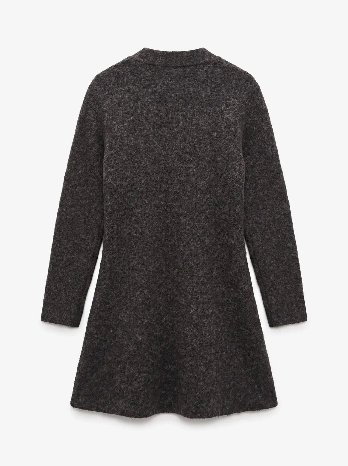 VMDOFFY LS V-NK BUTTON DRESS CHOCOLATE