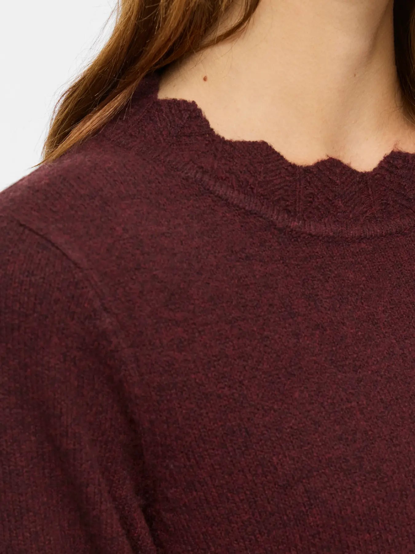 VINIKOLINA O-NECK L/S KNIT DRESS PORT ROYAL