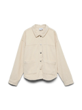 VMJAMIE LS CORDUROY SHACKET OATMEAL