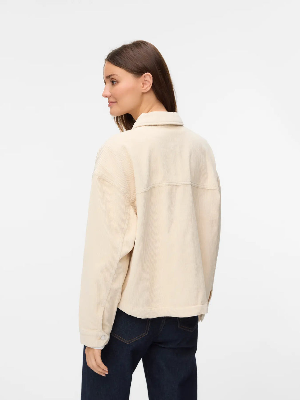 VMJAMIE LS CORDUROY SHACKET OATMEAL