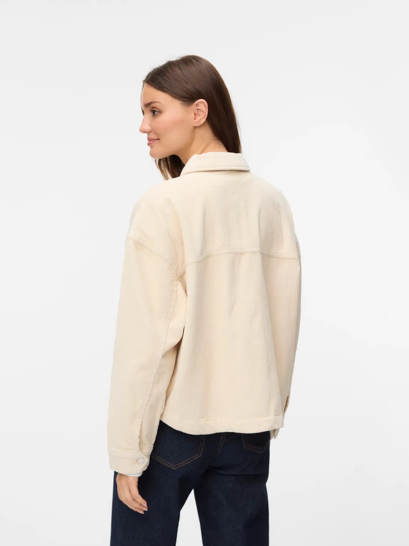 VMJAMIE LS CORDUROY SHACKET OATMEAL
