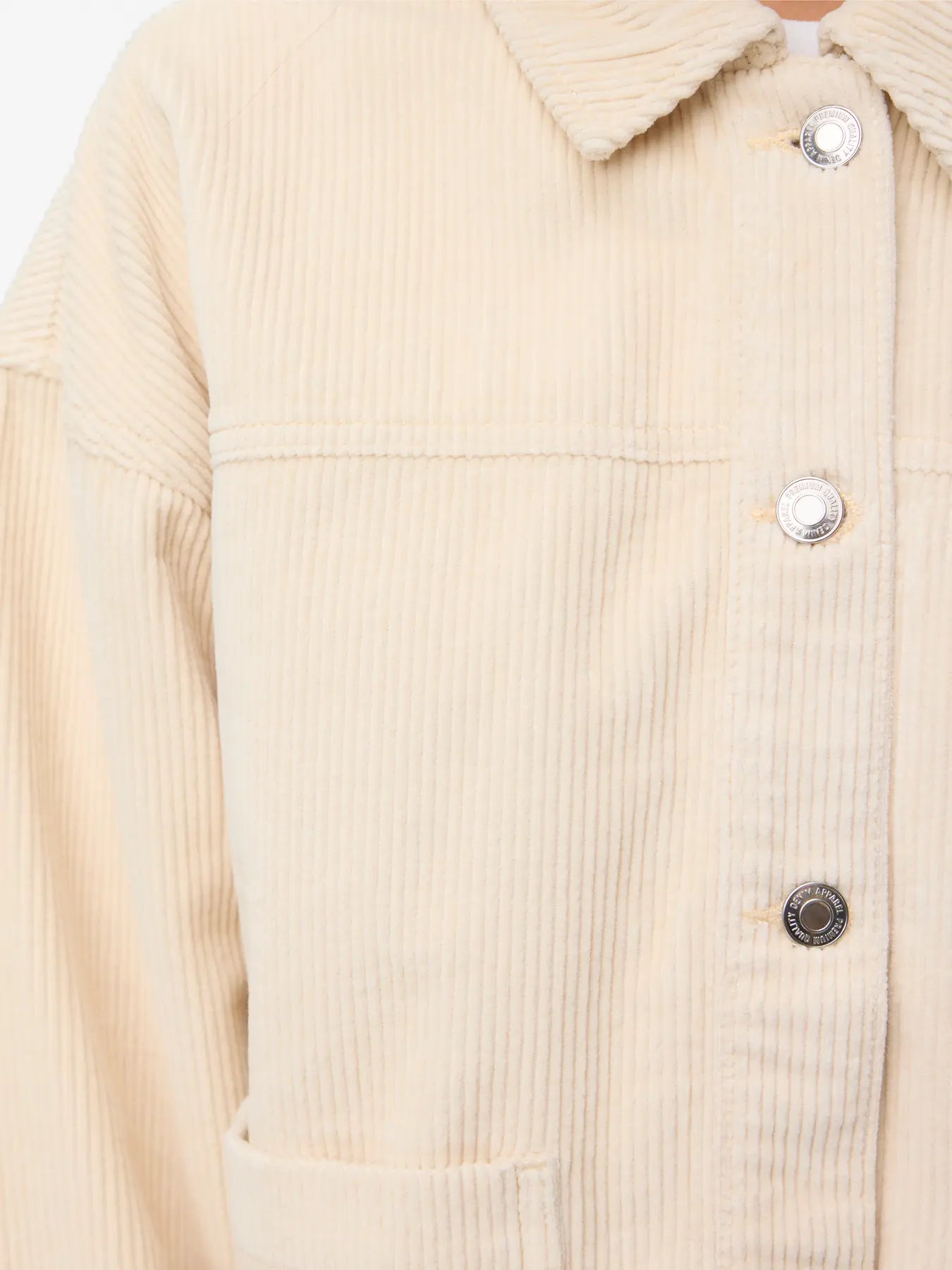 VMJAMIE LS CORDUROY SHACKET OATMEAL