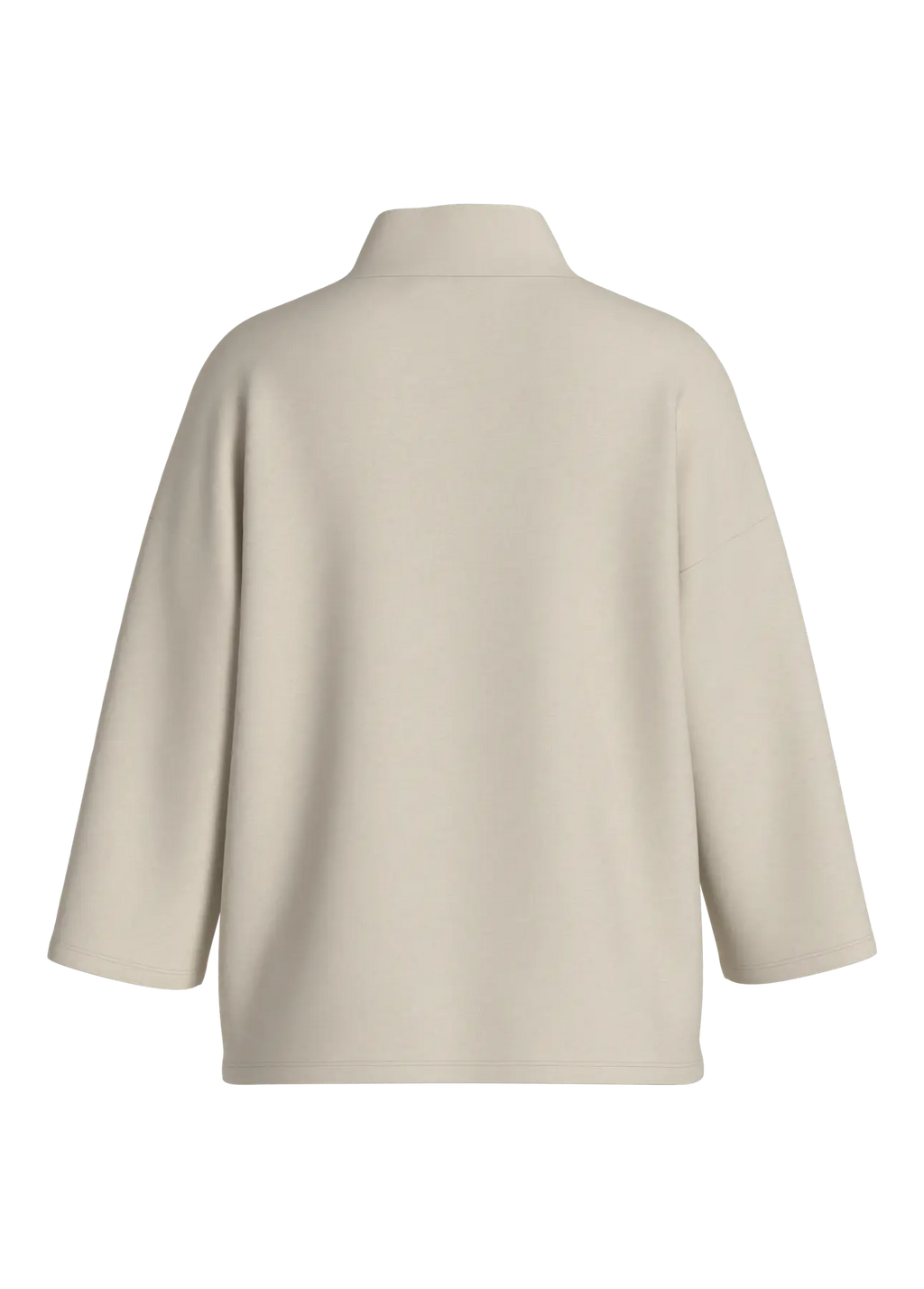 VISIFFI HIGH NECK 3/4 BUTTON TOP