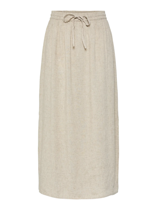 PCPIA MW ANKLE SKIRT BEIGE