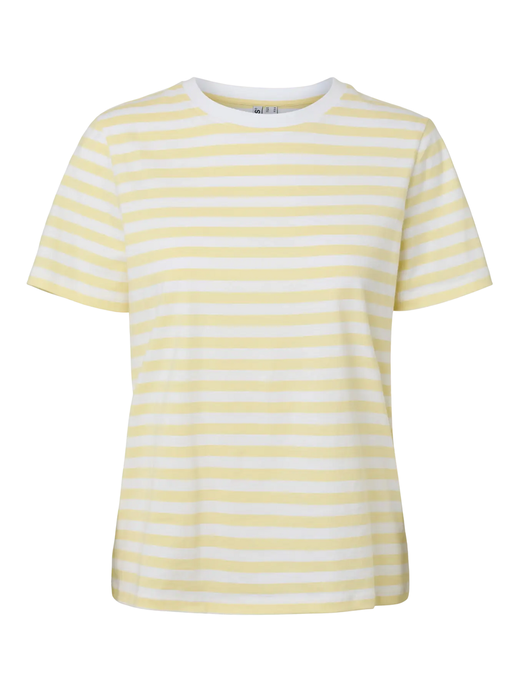 PCRIA SS TEE STRIPES FRENCH VANILLA