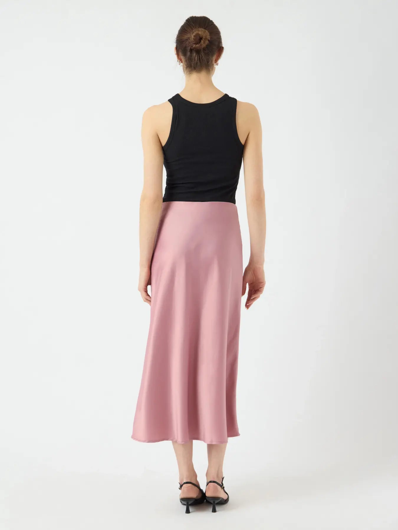 YASPELLA HW MIDI SKIRT LILAS