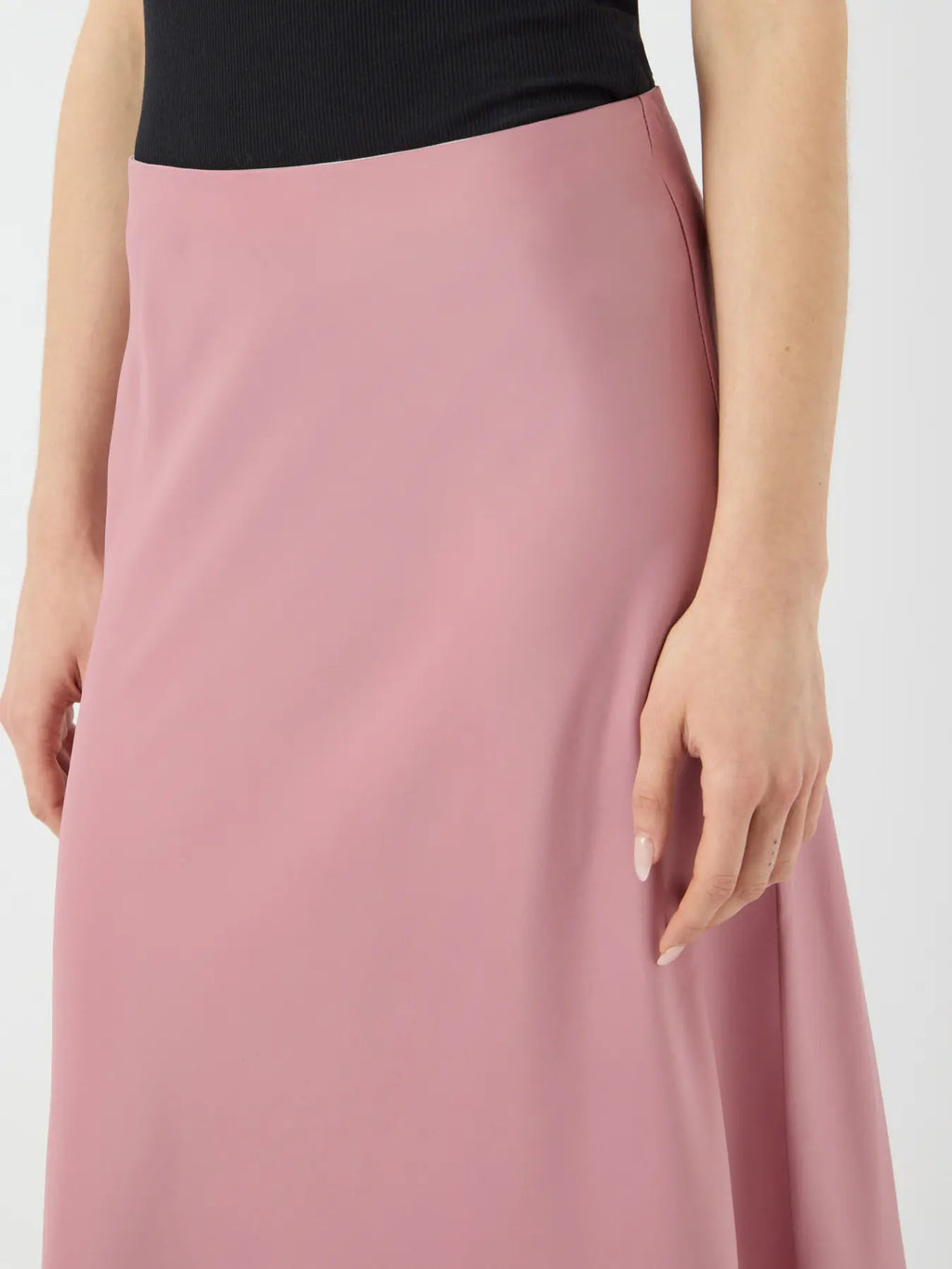 YASPELLA HW MIDI SKIRT LILAS