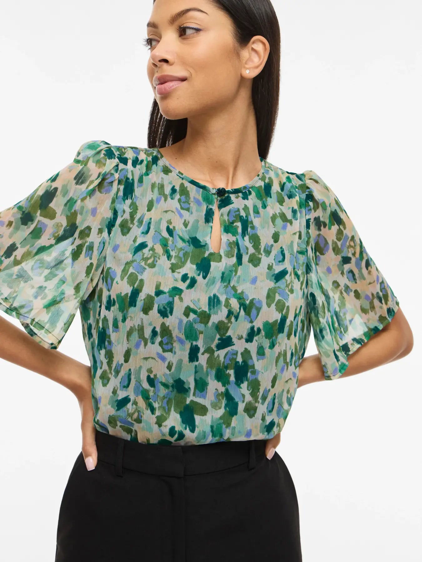 VIEMMA S/S O-NECK TOP