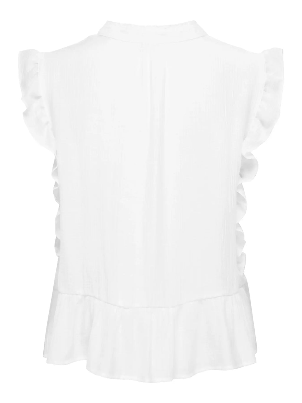 ONLHENNY S/L FRILL BUTTON TOP