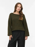 VIMARLEY L/S KNIT PULLOVER FOREST NIGHT