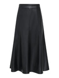 JDYBEA FAUX LEATHER MIDI SKIRT