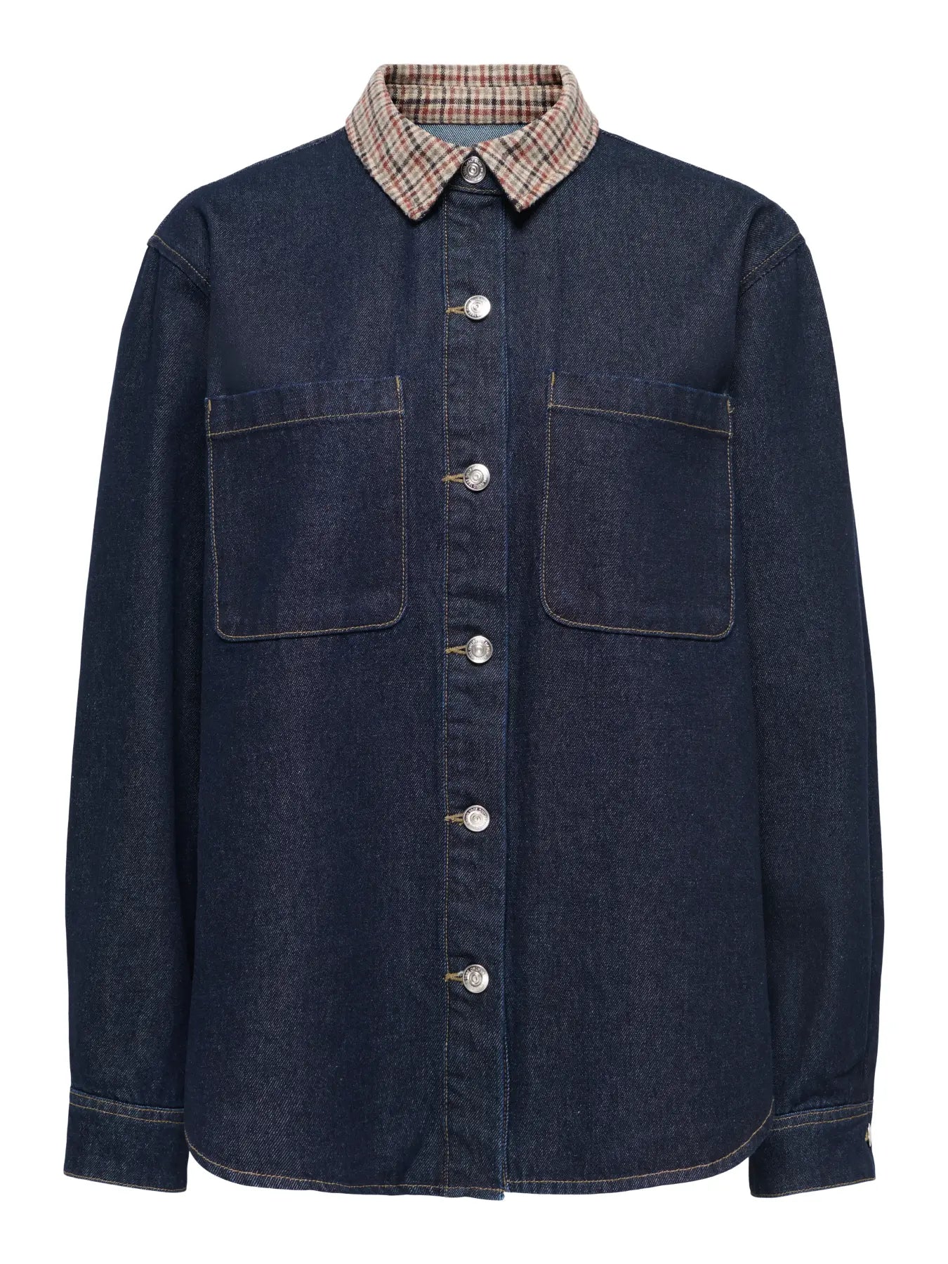 ONLVERA LS CHECK DNM SHIRT