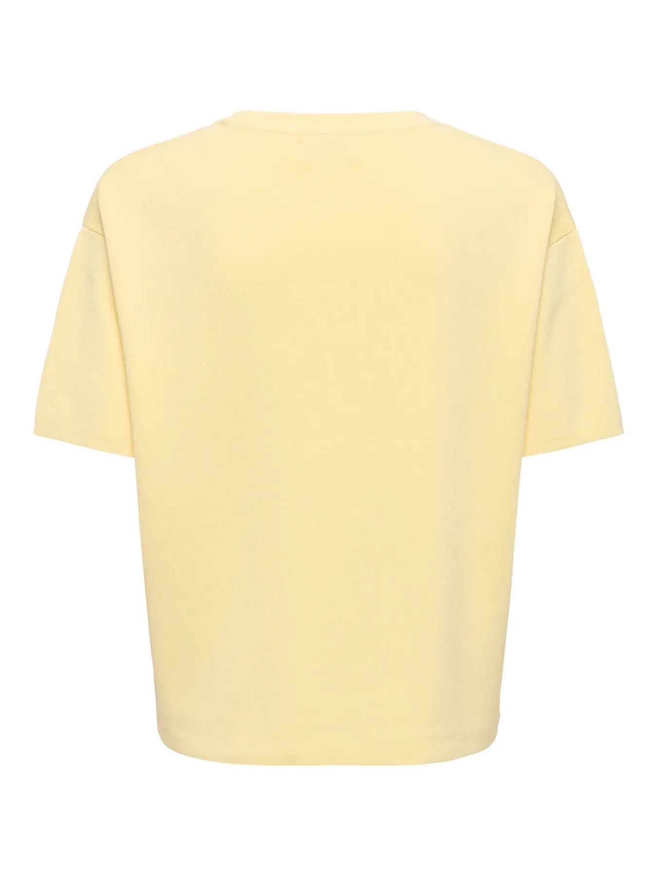 JDYASTRA S/S O-NECK SLIT PULLOVER DOUBLE CREAM