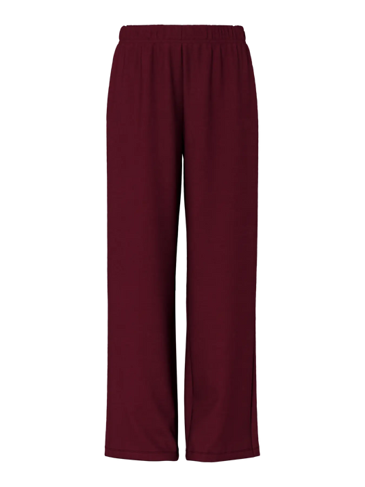PCCHILLI HW WIDE SWEAT PANTS TAWNY PORT