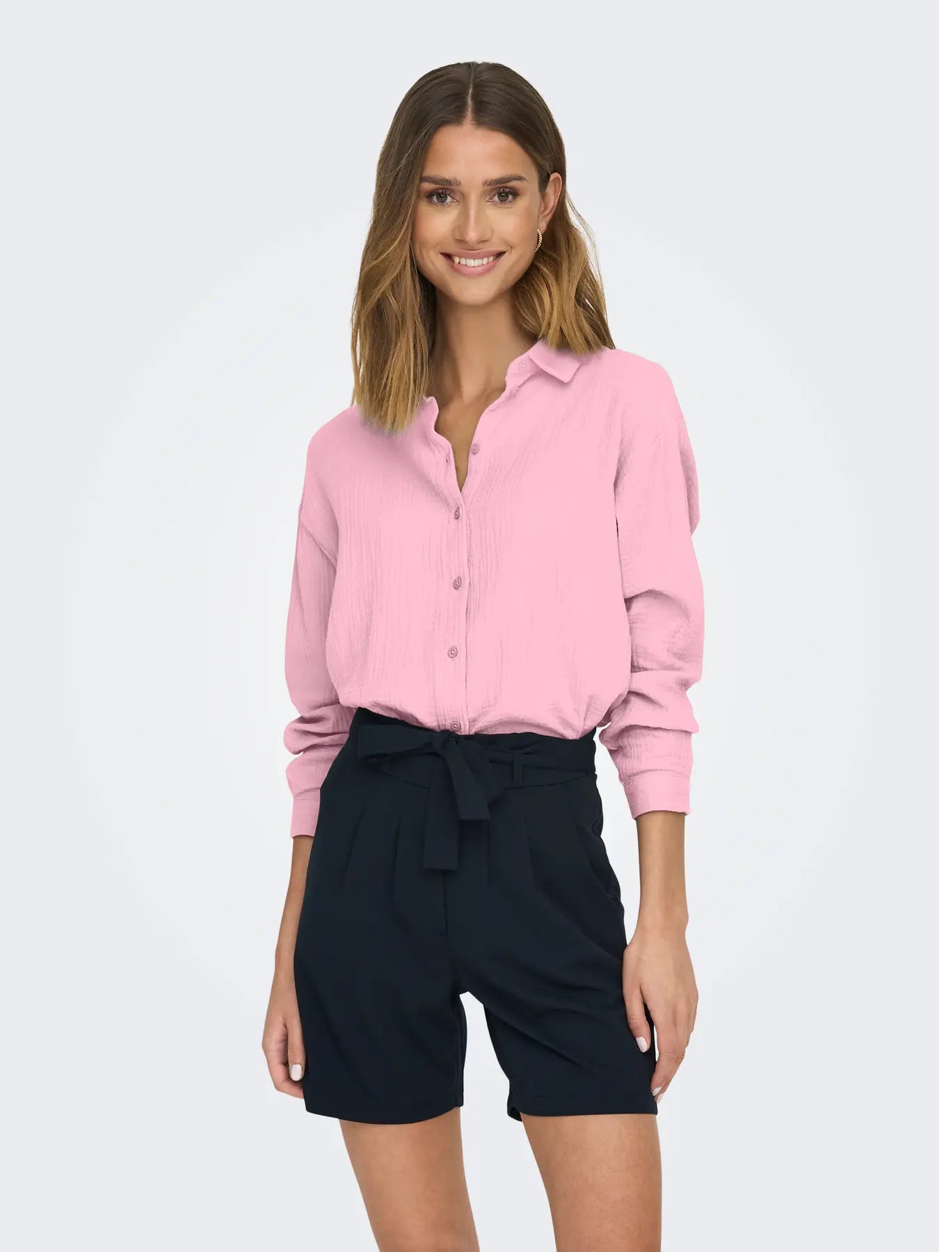 JDYTHEIS LIFE L/S LOOSE SHIRT- ROSA