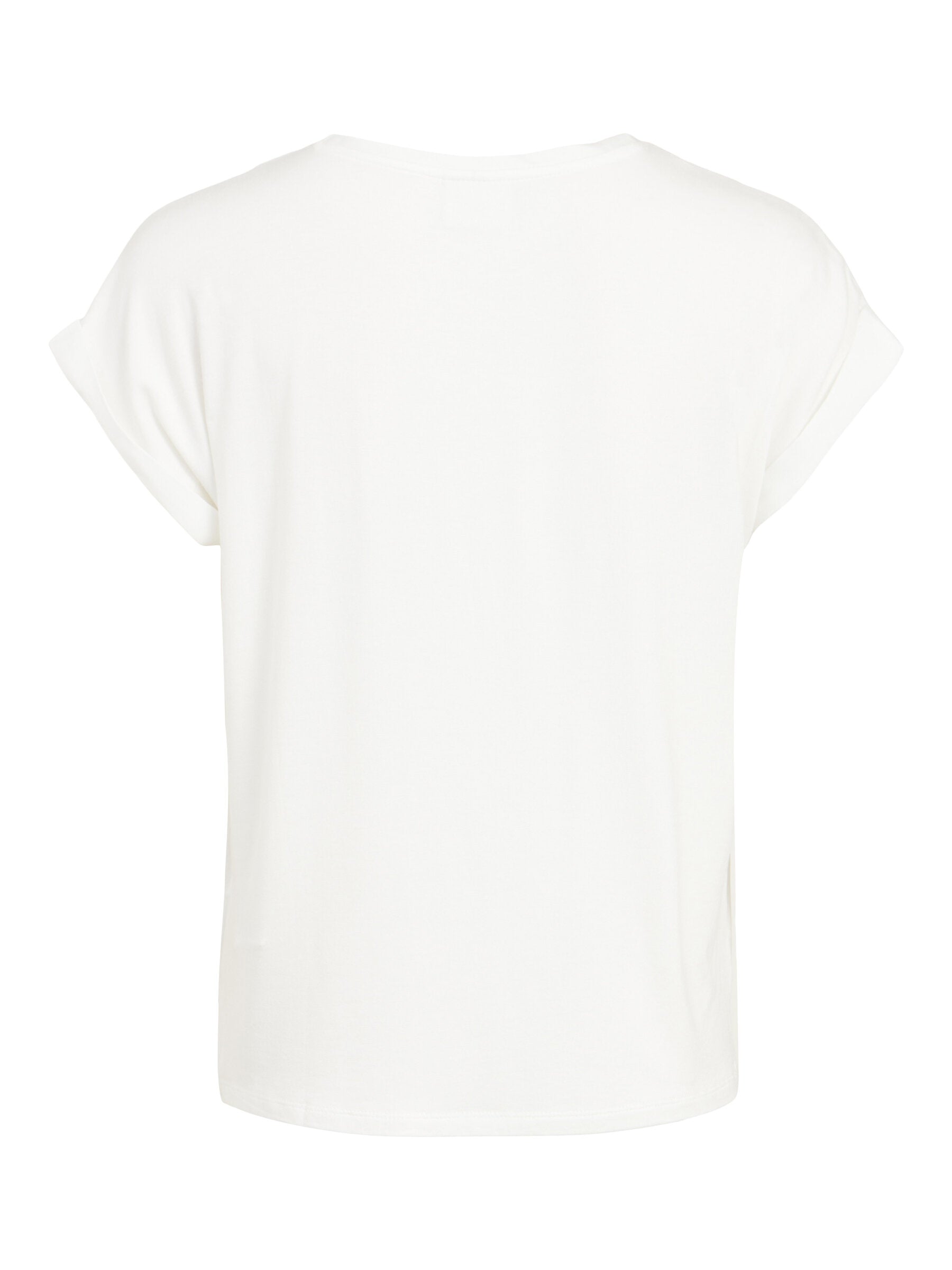 VIELLETTE S/S SATIN TOP SNOW WHITE