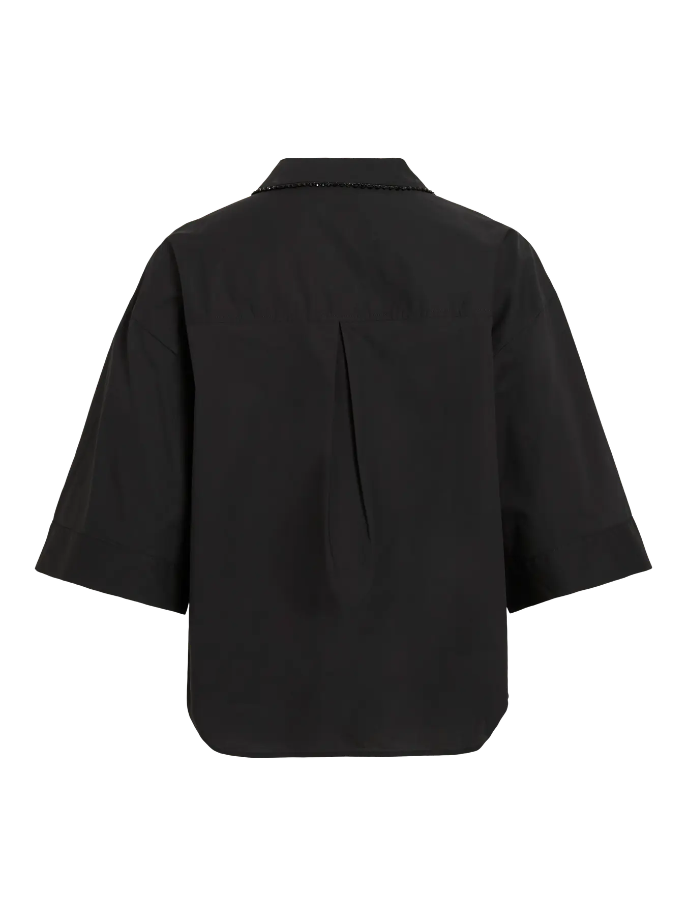 VILARA 3/4 LOOSE SHIRT- Black