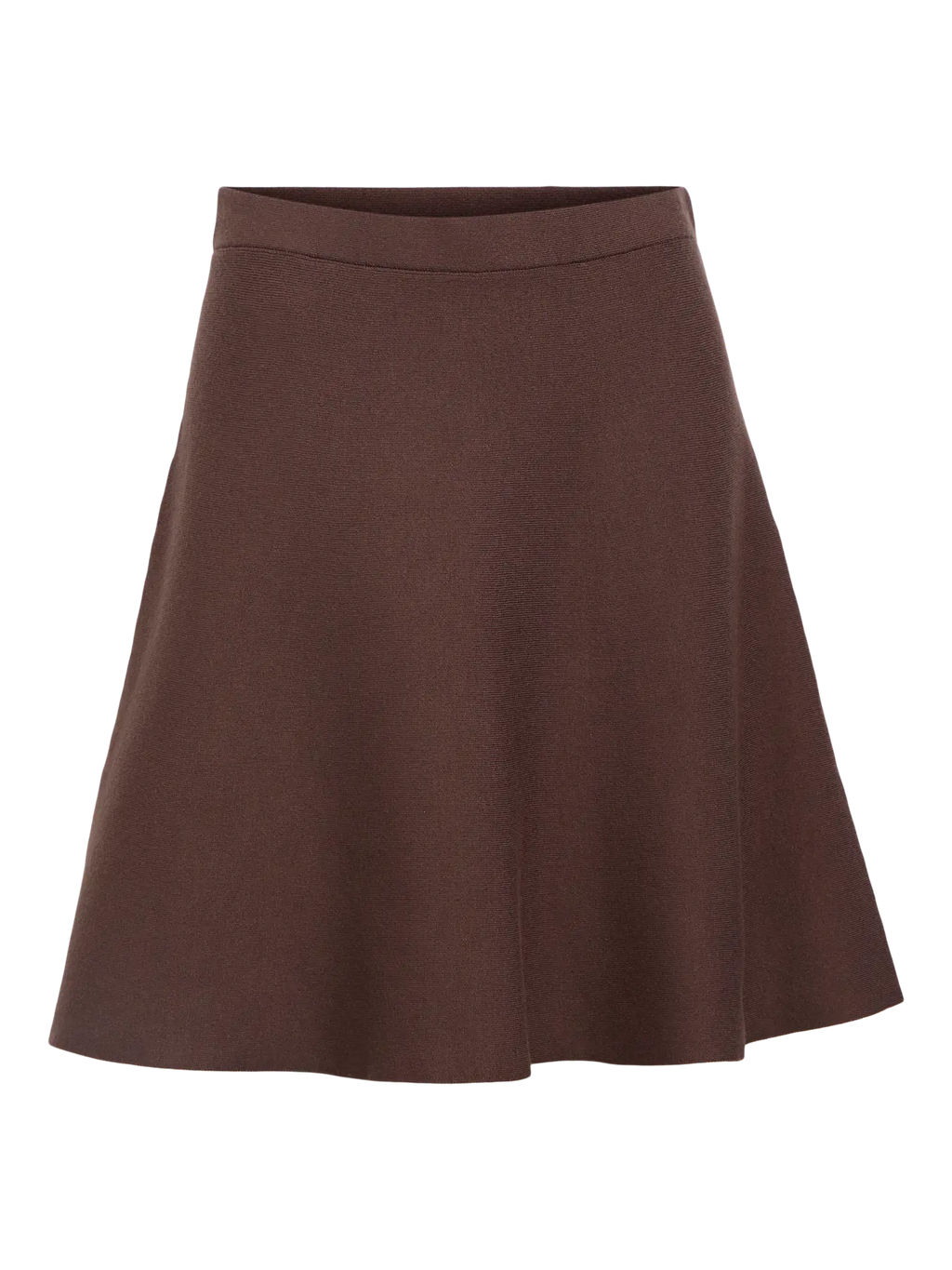 OBJREYNARD HW SHORT KNIT SKIRT SEAL BROWN