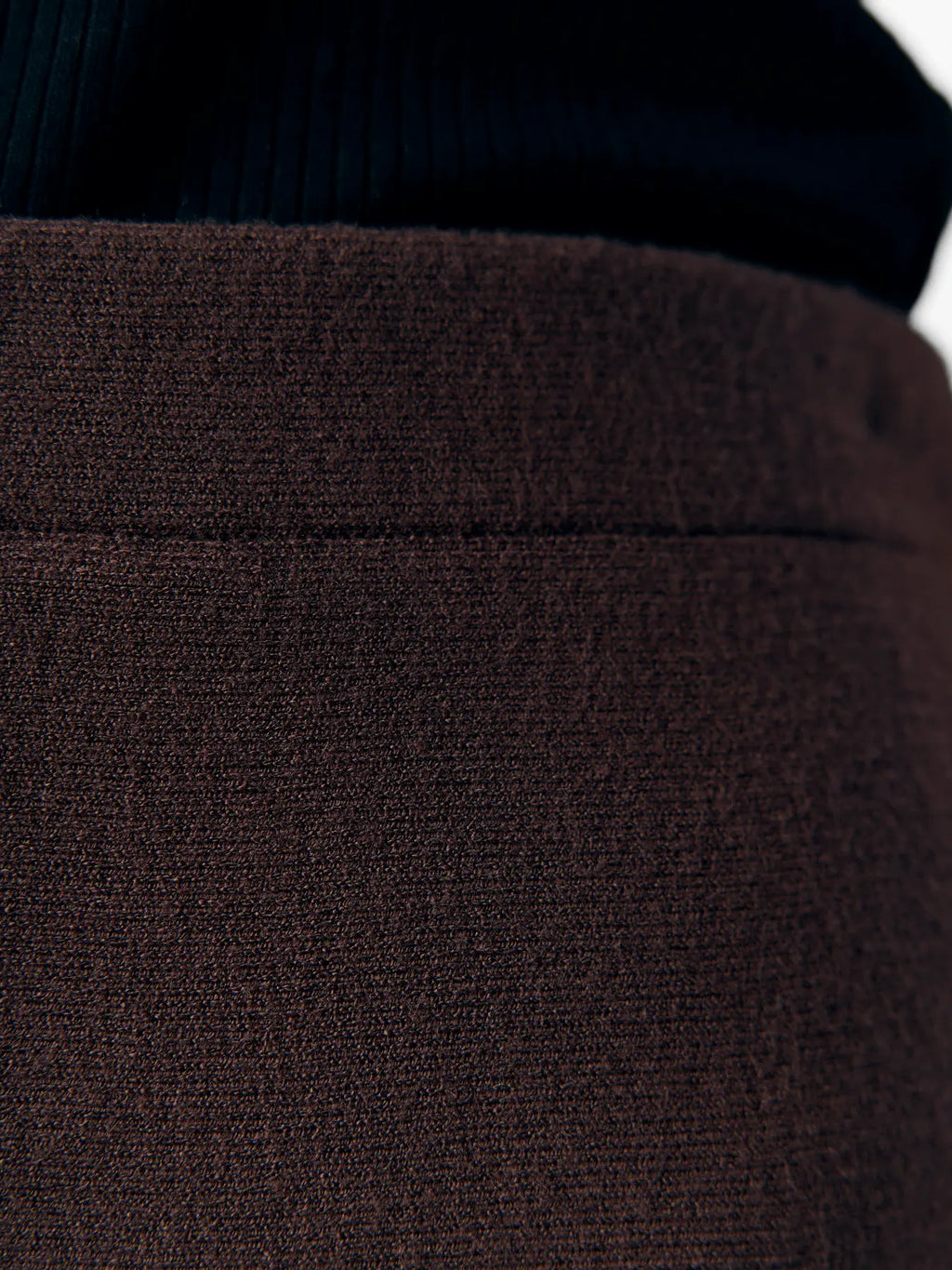 OBJREYNARD HW SHORT KNIT SKIRT SEAL BROWN